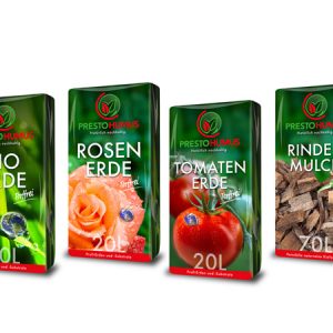 PrestoHumus Packungsgestaltung