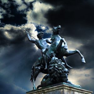 Fotomontage von Der Löwenkämpfer